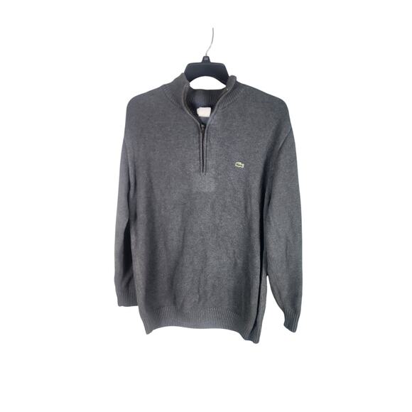 Lacoste Quarter Zip sweater men's size 7 (2X) - Picture 1 of 3